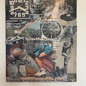 on track mixed media collage by lilly thomas
