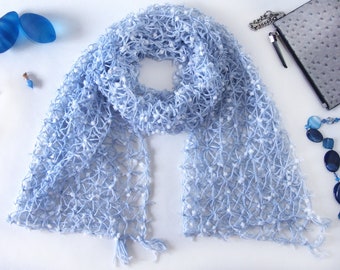 SNOW FLAKES SCARF - unique piece