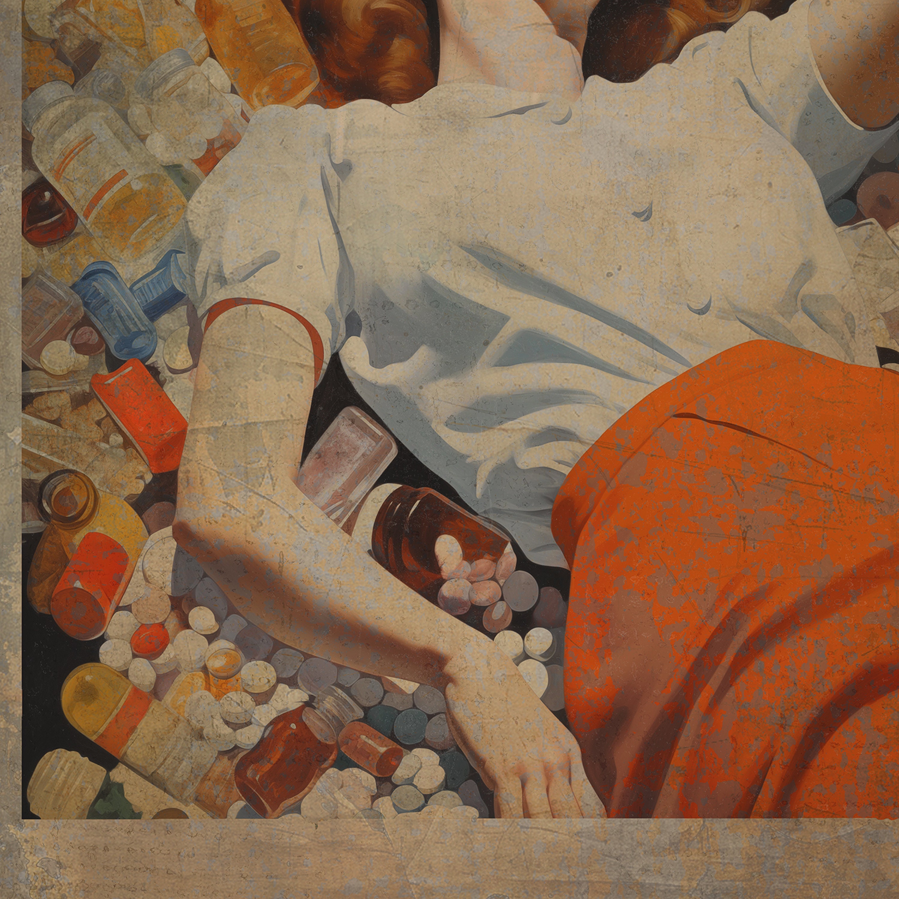 CHILL PILL Retro Poster Happy Pill Wall Art Retro Woman Home Etsy