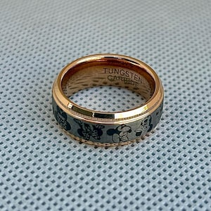 Musring i roséguld, gratis gravyr på insidan av volfram 6 mm eller 8 mm bild 10