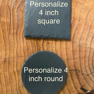 Pet Personalized slate coasters with your Pet image 3