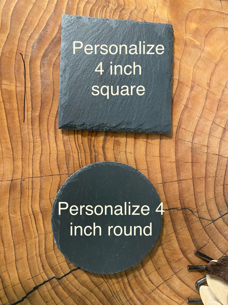 Pet Personalized slate coasters with your Pet image 3
