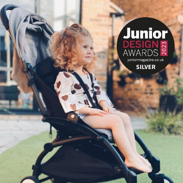 Ergonomic Pram Cushion, Helps Infants Sit Fully Upright, Paediatrician Approved, Compatible With All Pushchairs & Strollers, 6 Months+