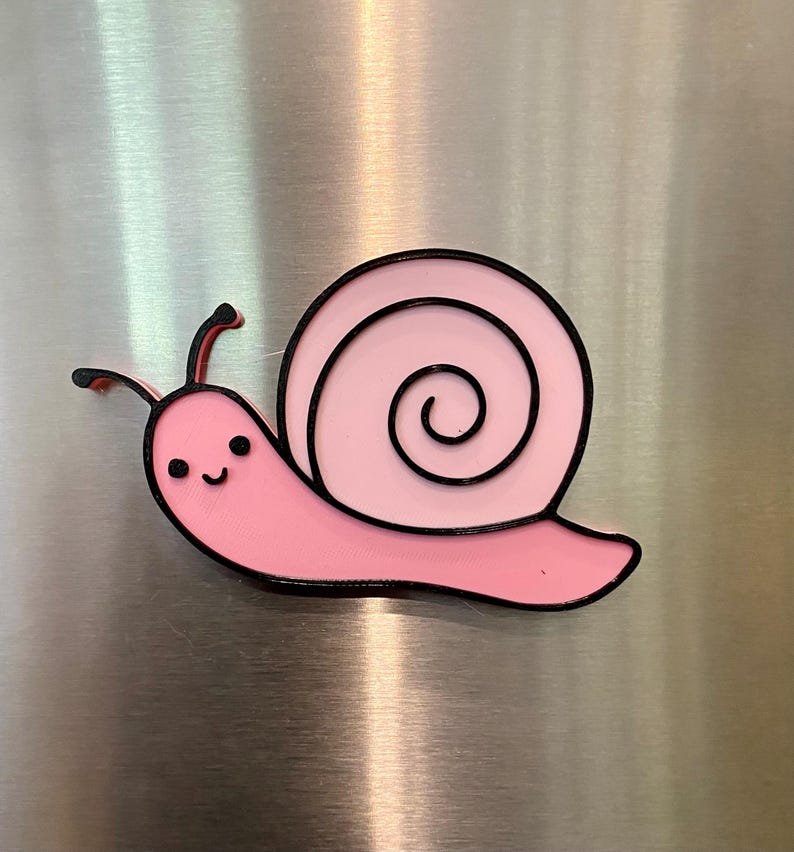 Snail Magnets Adorable 3D Printed Animal Magnets – Jellyfish, Snail, or Starfish! - Etsy