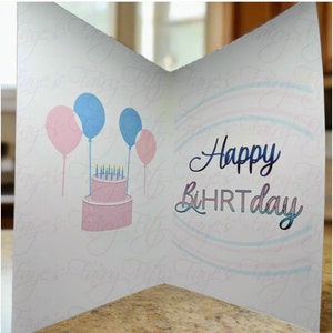 Cartões de felicitações de feliz BiHRTday e feliz aniversário do Orgulho