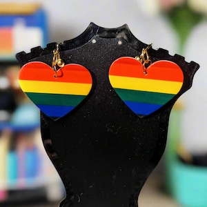 Pride Heart Earrings