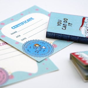 Mini juego de hada de los dientes imprimible, certificado de hada de los dientes, libro de recompensas, tabla de recompensas para niños, descarga instantánea