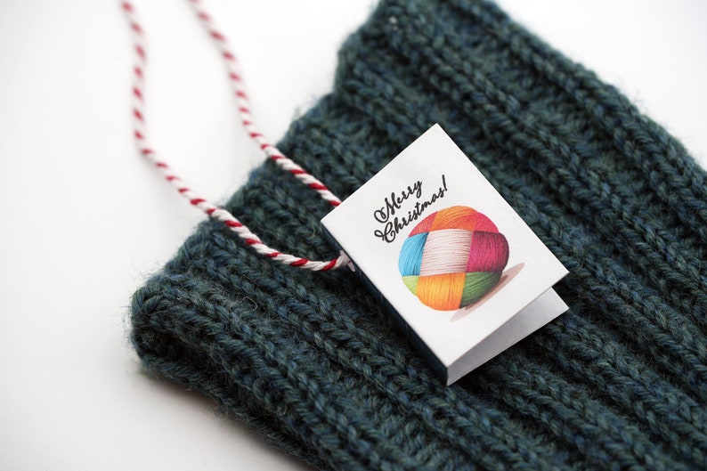 Gift Tags, Christmas Knits tags, knit patterns, knitting, Present labeling zdjęcie 2