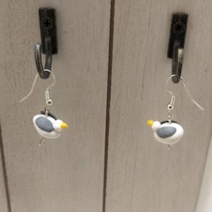 Handmade Seagull Earrings