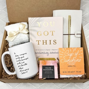 Motivational Box for Women, Warrior Fighter Survivor Box, Strength Care Package For Her, Cancer Thinking of You Gift, Empowering Gift Set