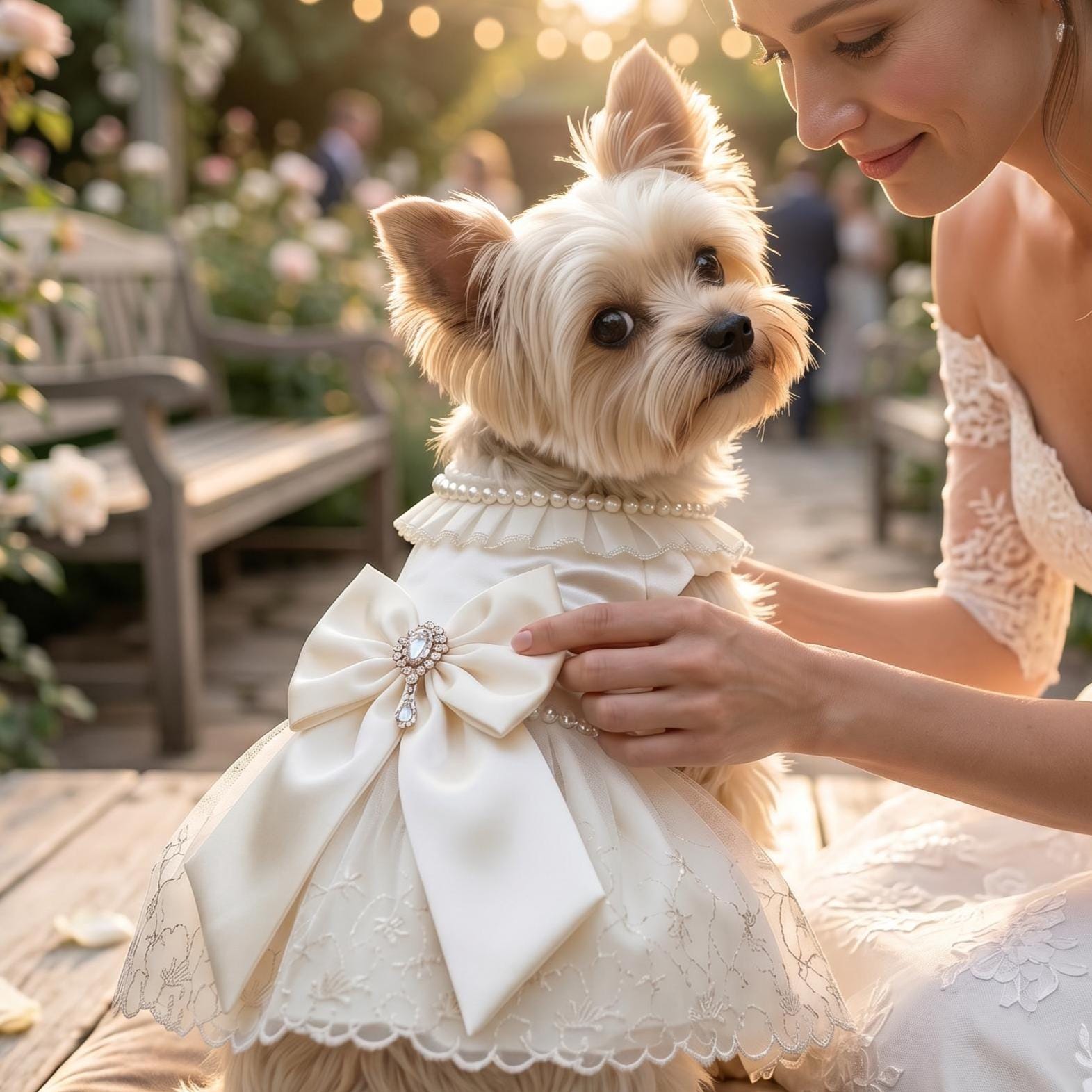 white christmas dresses Dog main image 1