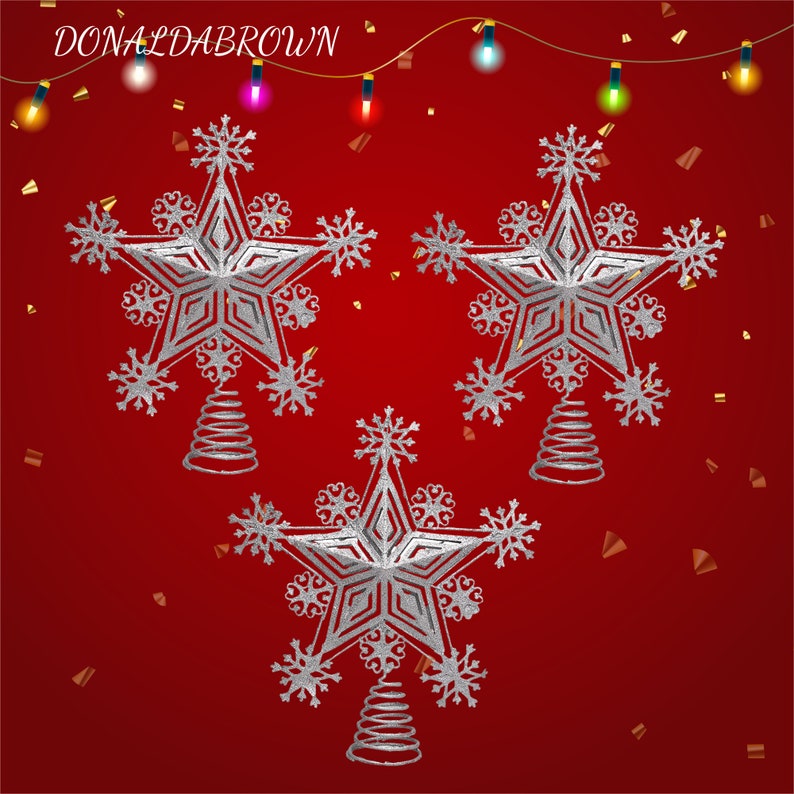 Metal Star Tree Topper Suitable for All Sizes Fall Christmas Etsy