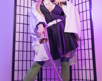 Espada katana de Mitsuri: accesorio de cosplay, disfraz de anime Demon Slayer