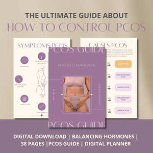 Digital PCOS Guide for Hormones Ebook PCOS Lifestyle Guide Hormones Cycle for Women How to deal with PCOS gifts for woman Pcos Journal
