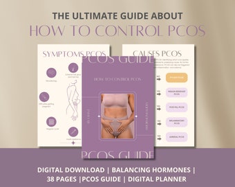 Digital PCOS Guide for Hormones Ebook PCOS Lifestyle Guide Hormones Cycle for Women How to deal with PCOS gifts for woman Pcos Journal