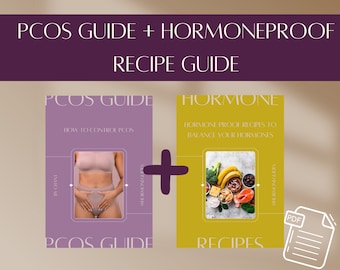 PCOS Guide and Hormone Recipe Guide to Balance Hormones Proof Food Lifestyle Guide Cycle Syncing Hormone Guide for Women Hormone Cook Book