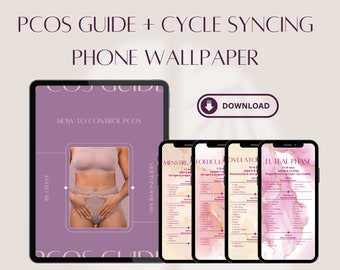 PCOS Guide Hormone Cycle Syncing Wallpaper Sheets Hormone Proof PCOS Guide Cycle Syncing Balance Hormones Food for Hormone Balance PCOS