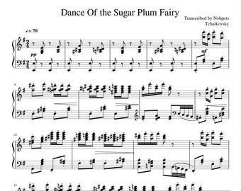 Dance Of The Sugar Plum Fairy - Tchaikovsky Official Sheet Music Downloadable PDF