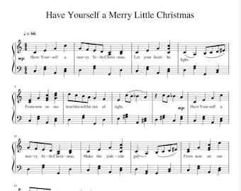 Have Yourself A Merry Little Christmas - Frank Sinatra Official Sheet Music Downloadable PDF