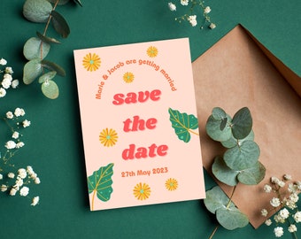 Modèle Save The Date, Carte Save The Date imprimable, Invitations Save The Day, Cartes Save The Date, Mariage à Palm Springs, Invitation de mariage