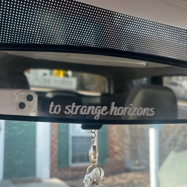 Greta Van Fleet “To Strange Horizons” Rearview Mirror Car Decal