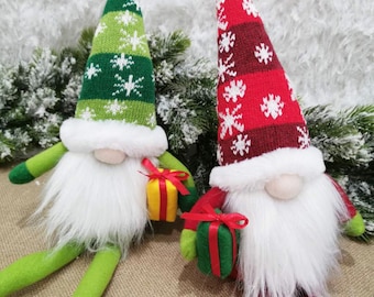 Christmas Gnome, Gnomes for Home Decor, Adorable Handmade Gnomes, Gift for Her, Gift for Mom, Christmas Gift GNM2