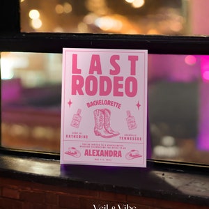 Letzte Rodeo Einladung und Reiseplan Bundle Nashville Bachelorette Wochenende Reiseplan Cowgirl Reiseplan Bach Party Printable Invite Junggesellinnenabschied