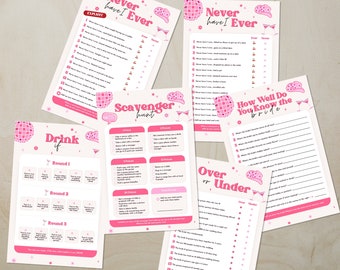 Cowgirl Bachelorette Party Games Hen Party Games Printable Last Rodeo Bachelorette Game Bundle Scavenger Hunt Bachelorette Drinking Games