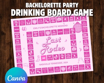 Disco Cowgirl Bachelorette Game Editierbares Brettspiel Bachelorette Trinkspiele Last Rodeo Bachelorette Party Spiele Hen Party Game Nashville