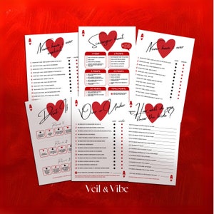 Lucky in Love Bachelorette Party Spiele Hen Party Games Printable Las Vegas Bachelorette Game Bundle Kasino Bachelorette Trinkspiele