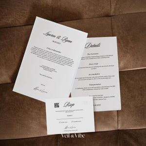 Wedding Invitation Set Template Editable RSVP Card Details Card Printable Wedding Suite Modern Wedding Stationery Custom Ceremony Design