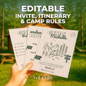 Uitnodiging vrijgezellenfeest kamp Regels vrijgezellenfeest laatste sluier voor het parcours sjabloon weekenduitnodiging