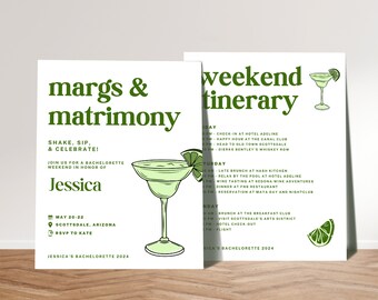 Margs and Ehe Bachelorette Reiseplan Vorlage Tequila Bachelorette Einladen Bach Wochenendreiseplaner Druckbare Bachelorette Einladung DIY