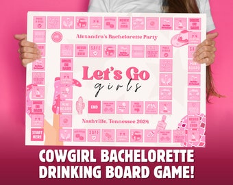 Lets Go Mädchen Bachelorette Brettspiel Bachelorette Trinkspiele Cowgirl Bachelorette Party Spiele Hen Party Games Last Rodeo