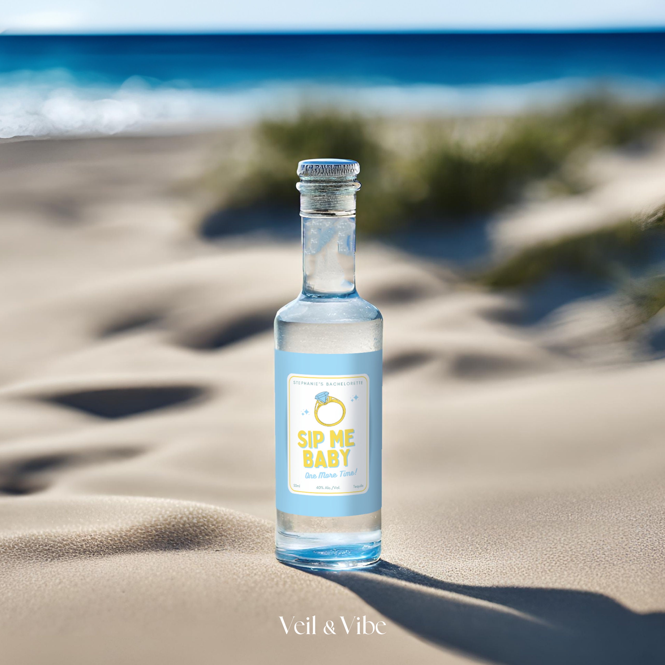 Bachelorette Mini Bottle Label Template DIY Bachelorette Party Favors ...