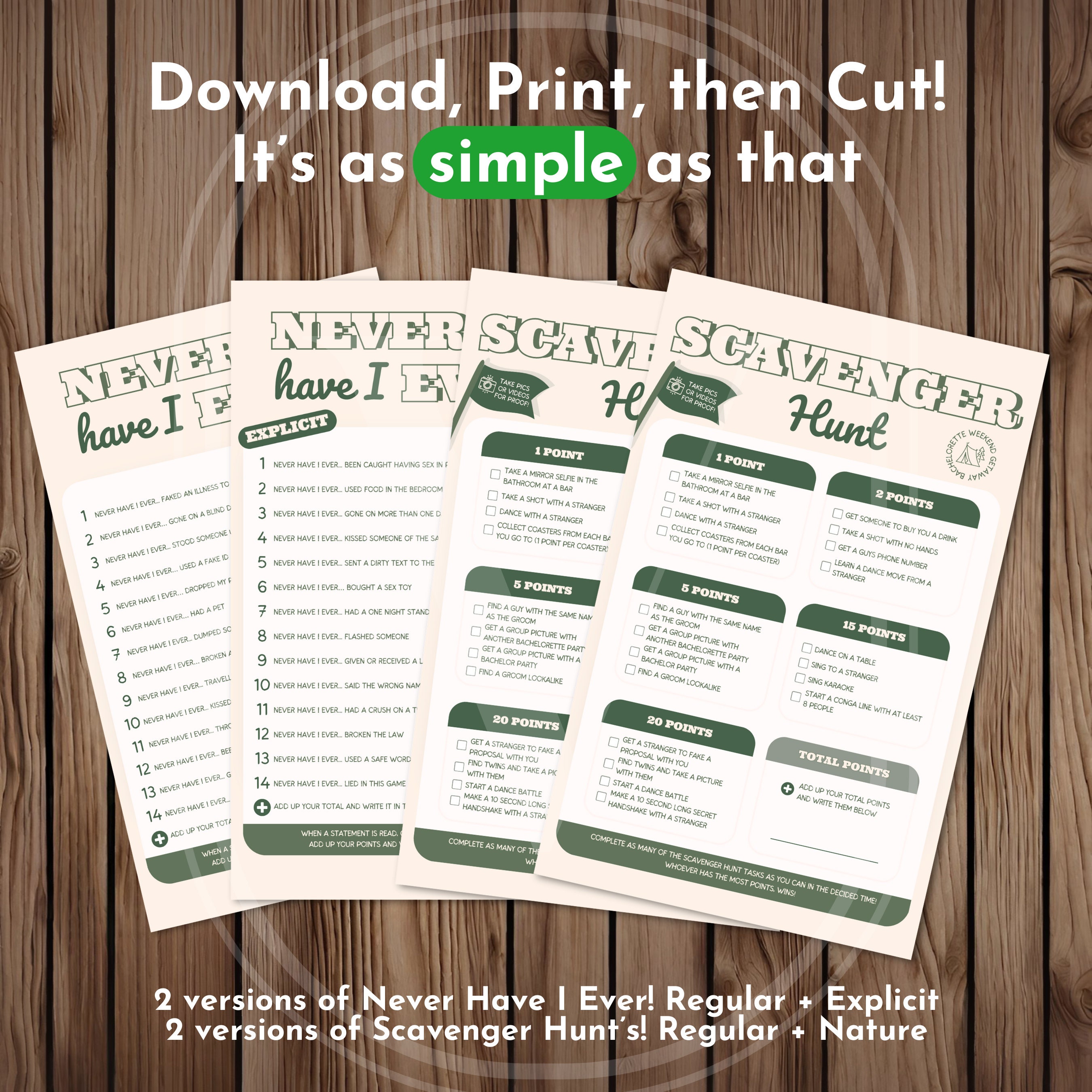 Camp Games for Bachelorette Party Camp Theme Bachelorette Game Etsy