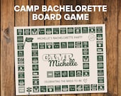 Camp Bachelorette Board Game Printable Games for Bachelorette Party Drinking Games Camp Bach Game Hen Party Games Bachelorette Party Games
