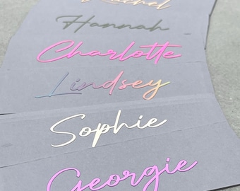 Personalised Vinyl Name Stickers: Custom Decals for Water Bottles, Cups