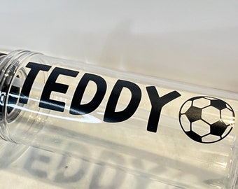 Personalised Football Name Sticker for water bottles football team custom labels party name labels