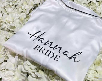 Personalised Iron On Vinyl Decal - Wedding Role, Name Heat Transfer