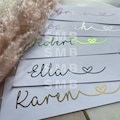 Vinyl Name Stickers - For water bottles, birthday personalised gifts, bridesmaids gifts, custom name stickers, teachers, wedding, name decal
