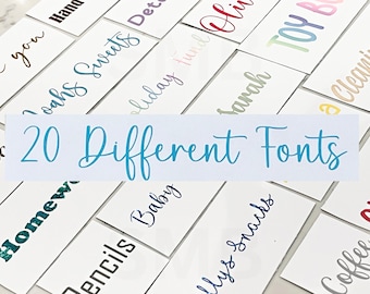 Personalized Vinyl Label Stickers: Custom Storage Organization Decals