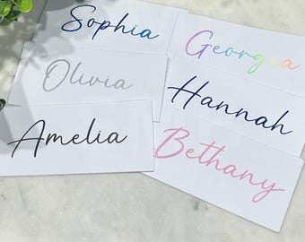 Personalised Vinyl Name Stickers Custom Decals