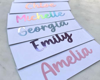 Custom Vinyl Name Sticker - For Water bottles, Bridesmaid names, Personalised Birthday Gift labels , Customised name stickers, name decals