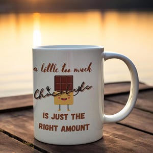 Chocolate Mug, Chocolate Lover Mug, Coffee Mug, Hot Cocoa Mug, Mom Gift,Gift For Her,Chocolate Love Gift,Funny Chocolate Mug,Chocolate Lover