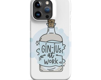 Iphone 15 Hülle, "Gin-ius at work"