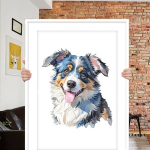Custom pet portrait Custom pet portraits Dog portrait painting Hand painted pet portrait Dog portrait from photo Dog lover gift