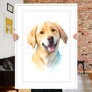 Pet portrait painting Custom pet portrait Dog portrait watercolor Hand painted pet portrait Pet loss gift Dog memorial Dog lover gift