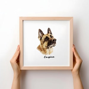 Mini Dog Portrait Watercolor Pet Portrait Mini Pet Portrait Dog Painting Pet Memorial Christmas Gift Personalized Pet Portrait Pet Loss Gift