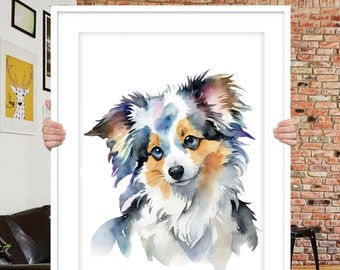 Haustierportrait, individuelles Hundeportrait, handgemaltes Haustierportrait vom Foto, Hundedenkmal, Haustierverlust, Geschenk, Hundekunst, individuell, individuelles Haustierportrait